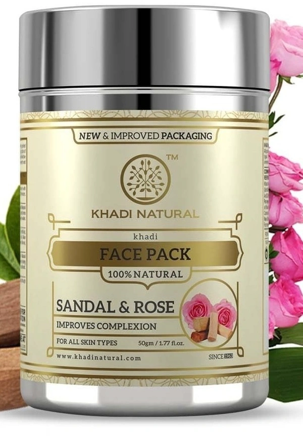 Khadi Herbal Sandal& Rose Face Pack, 50g