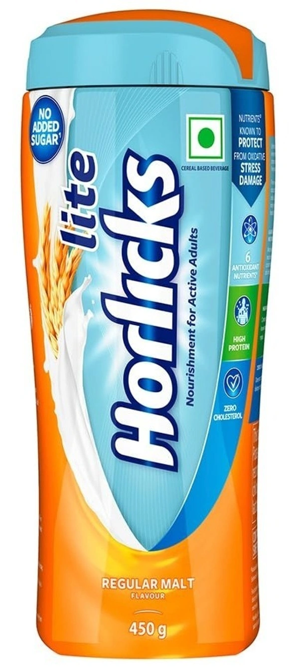Horlicks Lite Health & Nutrition Drink - 450g Pet Jar