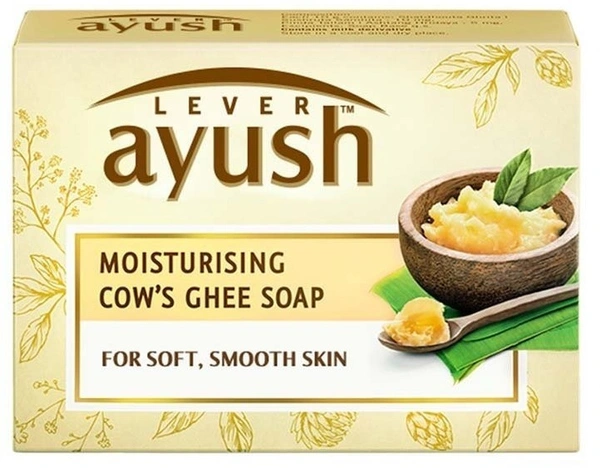 Lever Ayush Moisturising Cow Ghee Soap, 100g