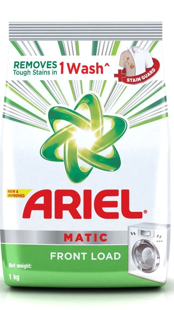 Ariel Anti - Germ Front& Top Load Detergent Washing Powder Carton, 1 kg