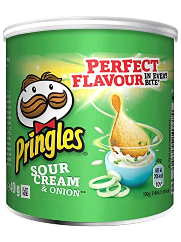 Pringles Sour Cream & Onion Pop & Go,40g