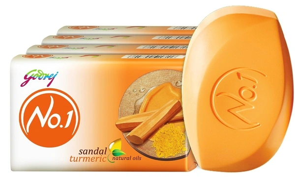 Godrej No.1 Sandal& Turmeric Bathing Soap, 400g