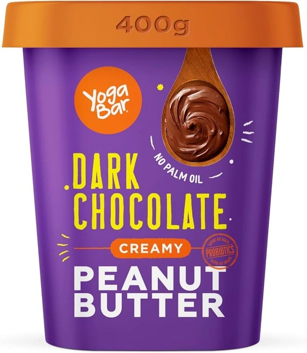 Yoga Bar Dark Chocolate Peanut Butter Creamy& Chocolatey Jar, 400g