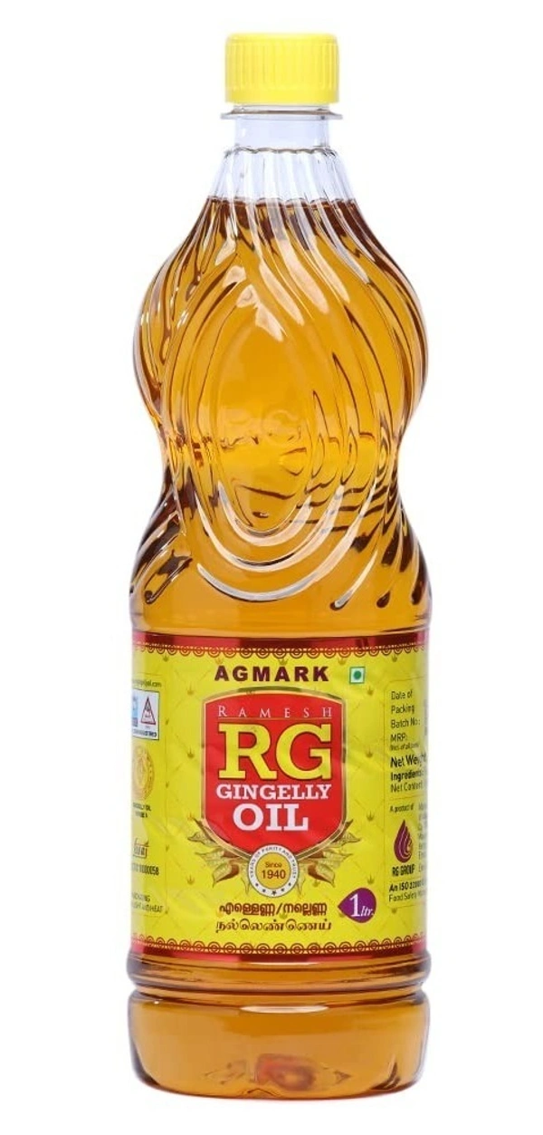 RG Agmark Gingrlly Oil Bottle, 1L