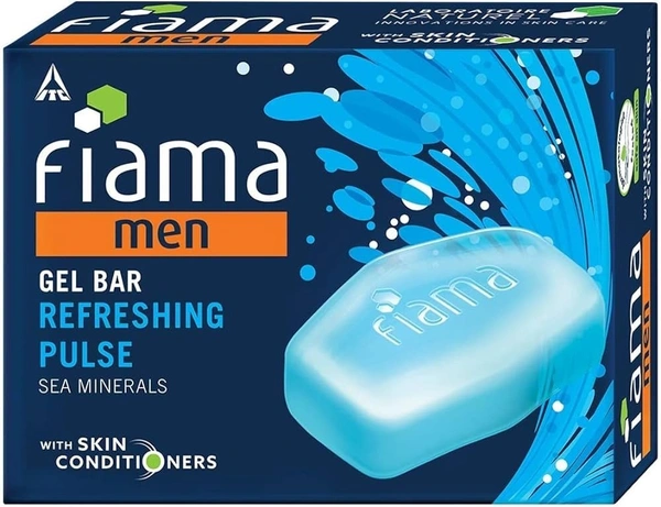 Fiama Men Gel Bar Refreshing Pulse, 175g