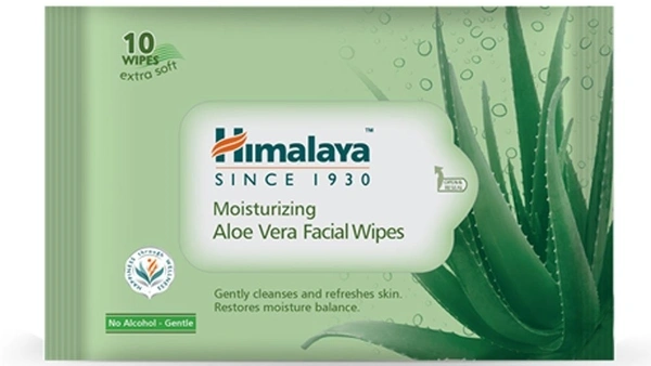 Himalaya Refreshing Wipes Aloe Vera / Mint Oil, 10 wipes
