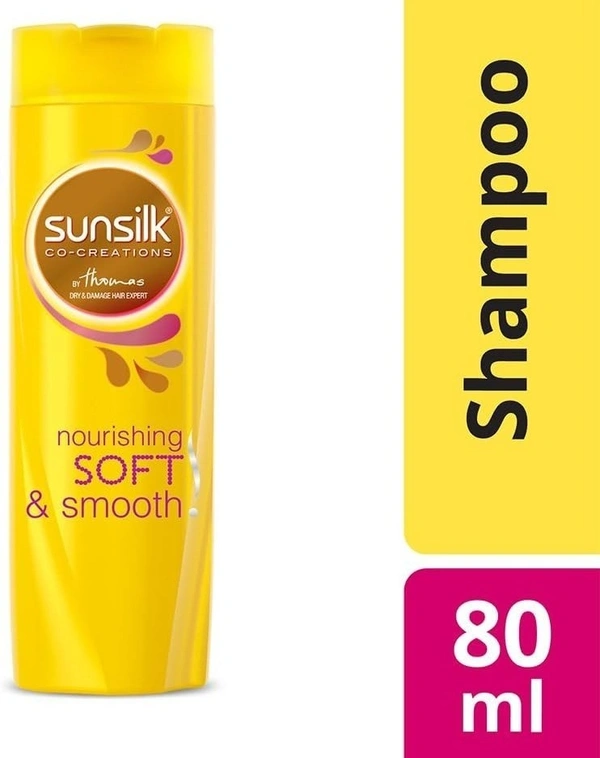 Sunsilk Nourishing Soft and Smooth Shampoo, 80ml