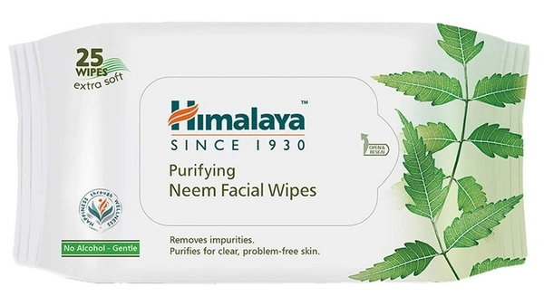 Himalaya Purifying Neem Facial Wipe, 25 wipes