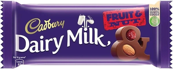 Cadbury Dairy Milk Silk Chocolate Bar Fruit& Nut, 80g