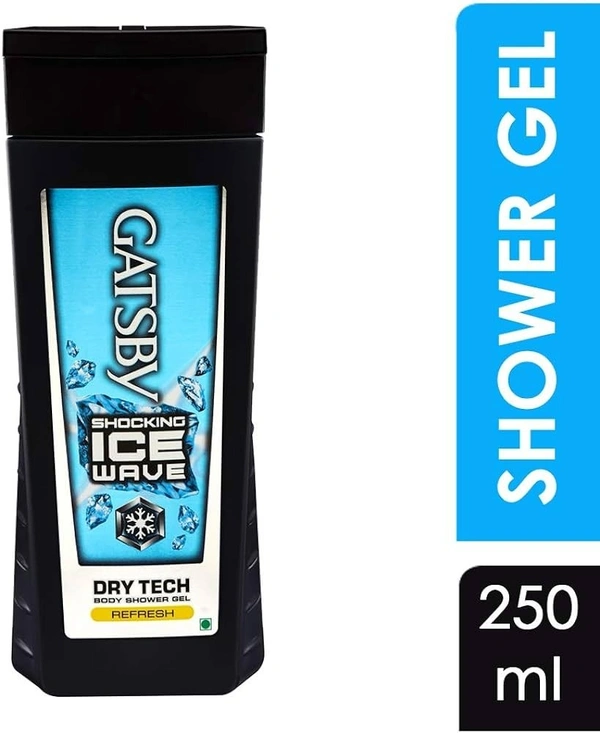 Dove Dry Tech Body Shower Gel Ice Wave Shocking, 250ml