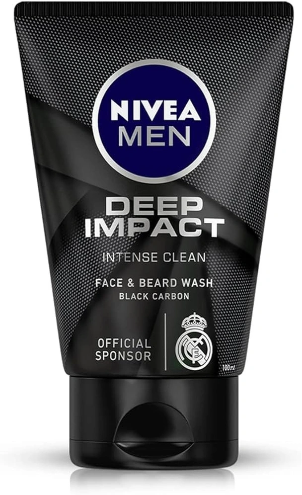 Nivea Men Deep Impact Face / Beard Wash, 100ml