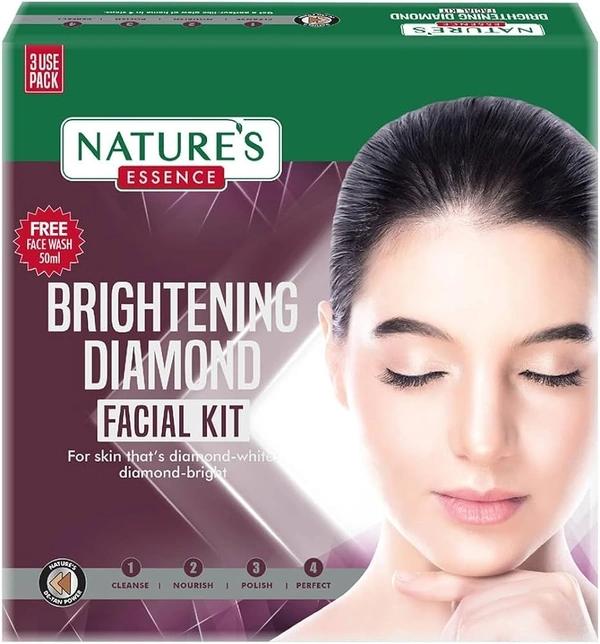 Nature's Diamond Facial Kit+face Wash, 112ml
