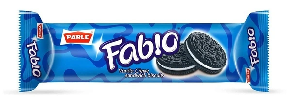 Parle Biscuits Fabio Vanila Cream Sandwich Biscuit, 120g