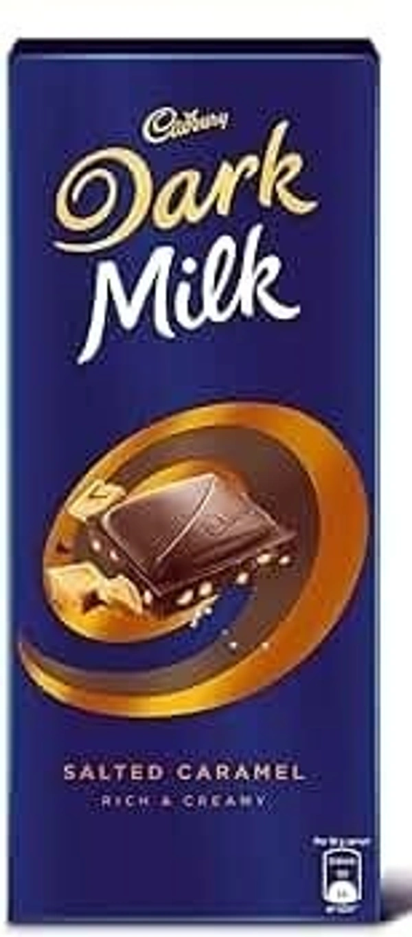 Cadbury Dark Milk Salted Caramel Chocolate Bar, 156g