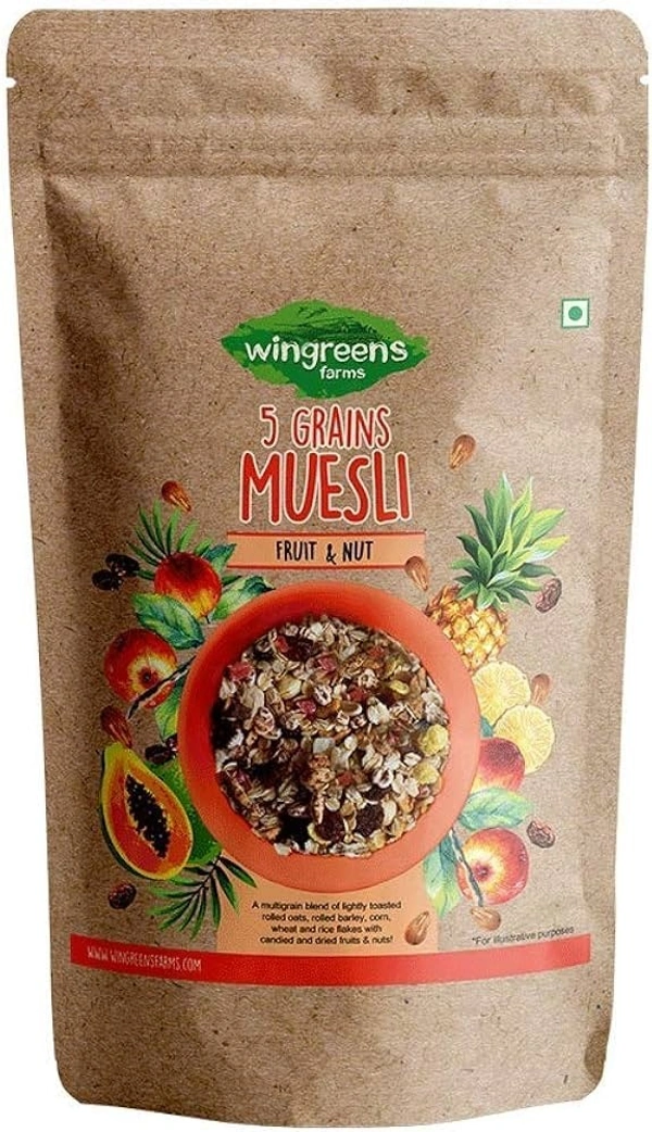 Wingreens 5 Grains Muesli Fruit& Nut, 400g