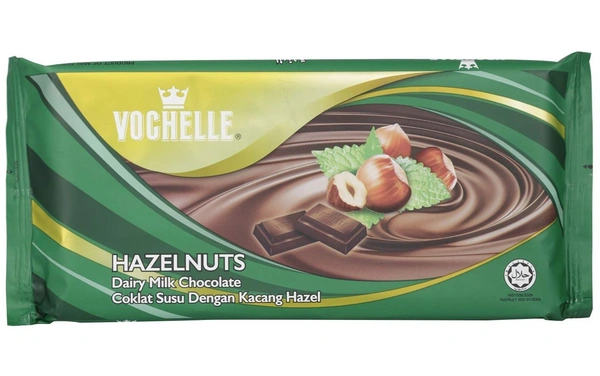 Vochelle Hazelnuts Diary Milk Chocolates, 40g