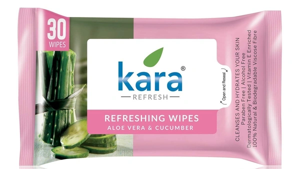 Kara Refreshing Wipes Aloe Vera& Cucumber