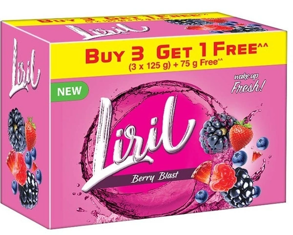 Liril Berry Blast, 125g ( Pack of 3)