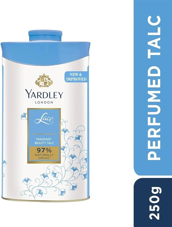 Yardley London Lace Perfumed Talc, 250g