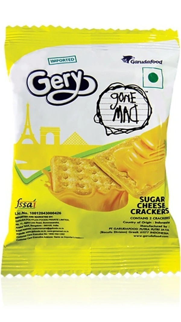 Gery Gone Mad Sugar Cheese Cracker, 20g