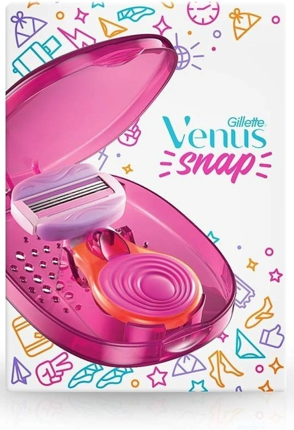 Gillette Venus Snap Women Hair Remover for Smooth Skin (1N x Handle, 1N x Pod, 3N x Breeze Refills), 1 pcs
