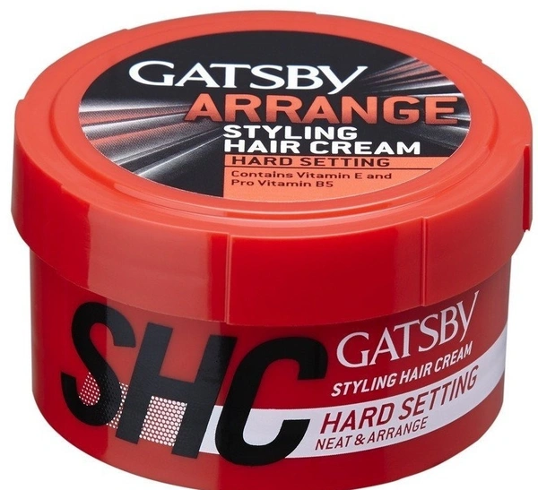 Gatsby Arrange Styling Hair Cream Hard Setting (Neat / Arrange) Red
