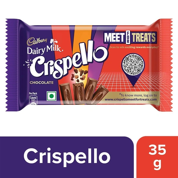 Cadbury Diary Milk Crispello Chocolate Bar, 35g