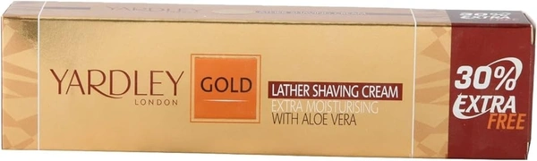 Yardley London Gold Lather Shaving Cream Extra Moisturising With Aloevera, 91g