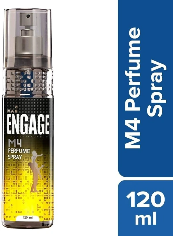 Engage M4 Perfume Spray For Men, Spicy and Lavender, Skin Friendly, 120ml