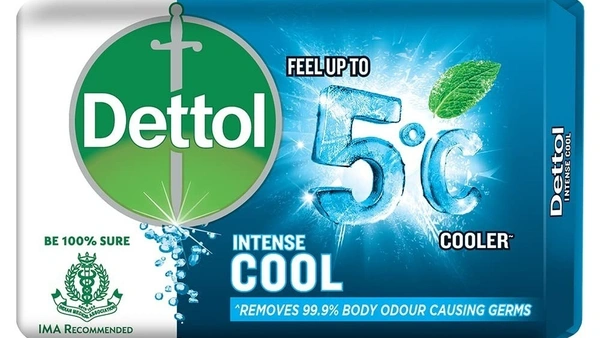 Dettol Bathing Soap Cool With Crispy Menthol, 75g