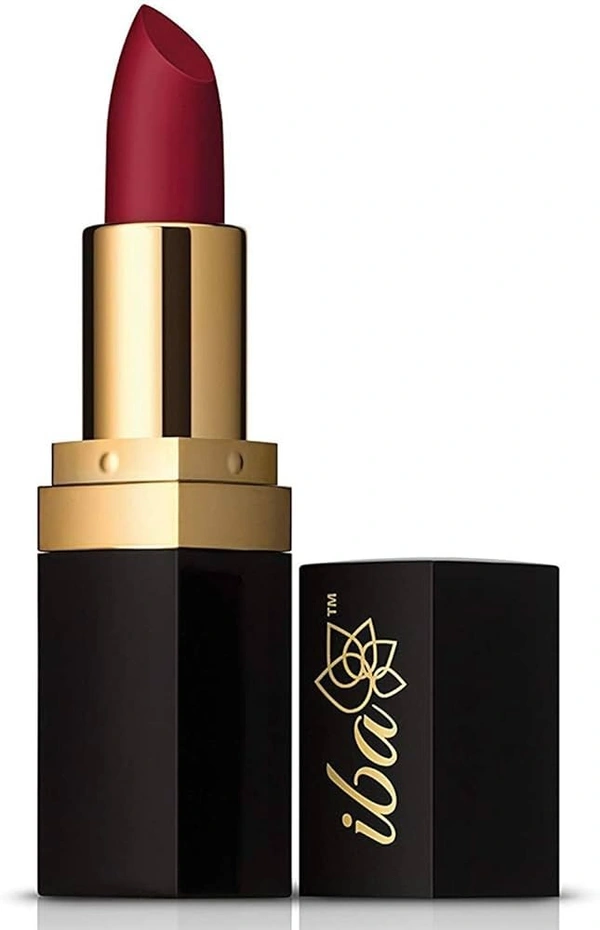 Iba PureLips Long Stay Matte Lipstick M08 Burgundy Red, 4g