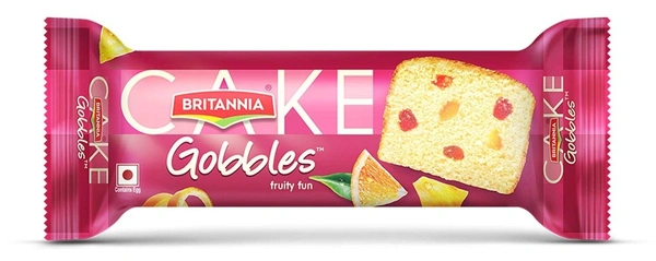 Britannia Cake Gobbles Fruity Fun, 55g
