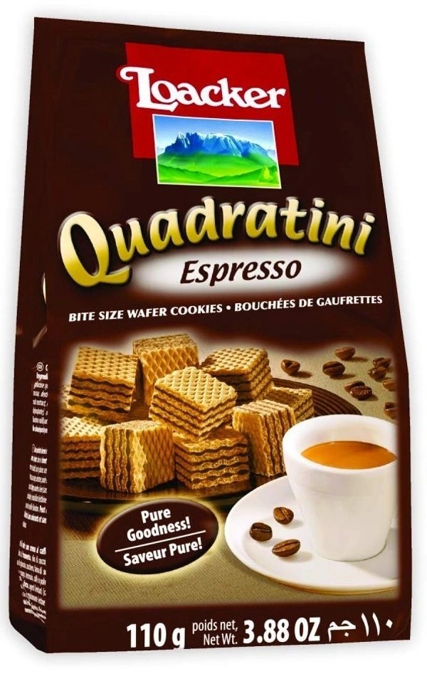 Loacker Quadratini Espresso, 110g