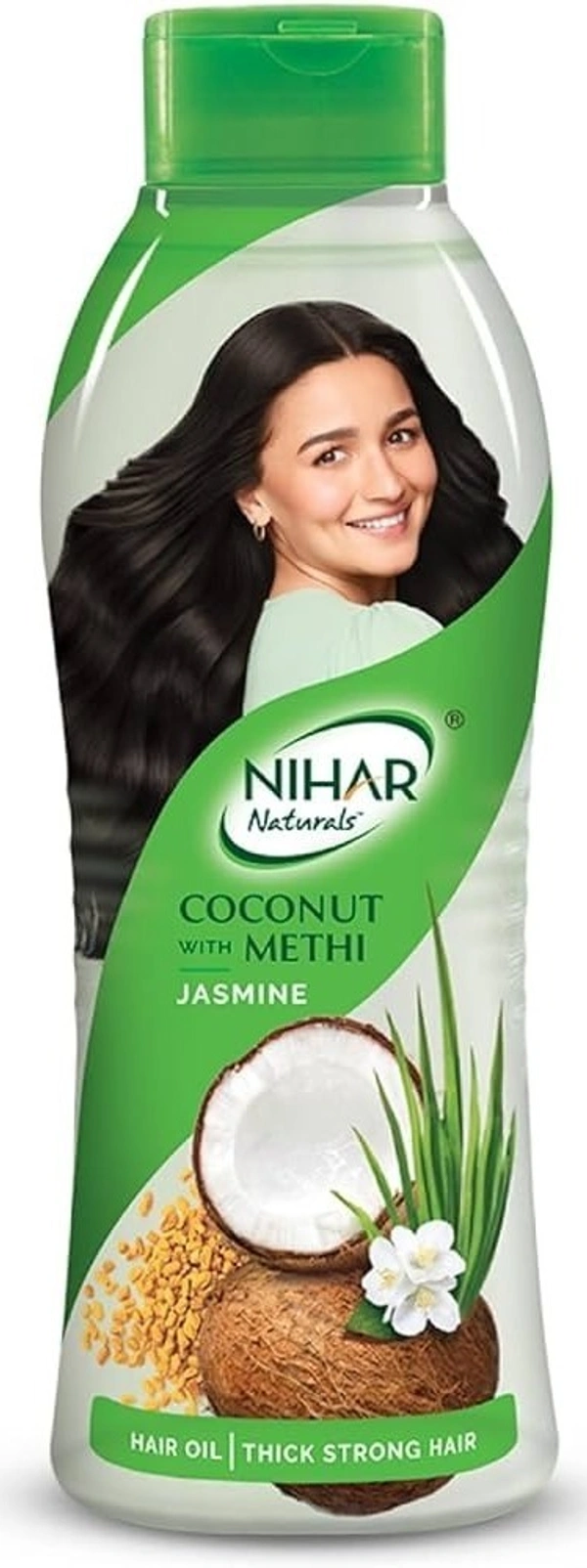 Nihar Naturals Coconut Hair Oil Enriched With Methi Jasmine, 400ml