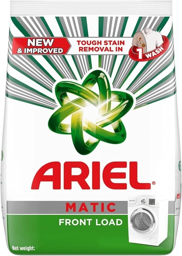 Ariel Matic Front Load Detergent Washing Powder Carton, 1 kg