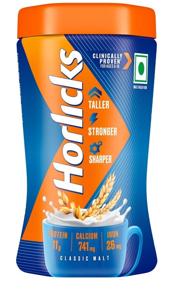 Horlicks Health Drink Powder - Classic Malt Flavour 200g (Pet Jar)