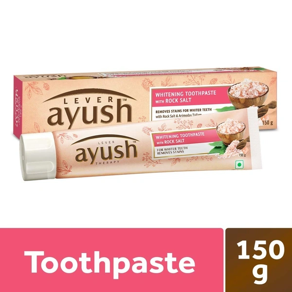 Lever Ayush Whitening Toothpaste With Rocksalt