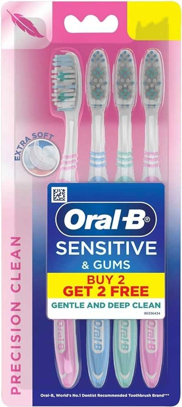 Oral - B Toothbrush Ultrathin Sensitive Crisscross Extra Soft Bristles, 3 pcs