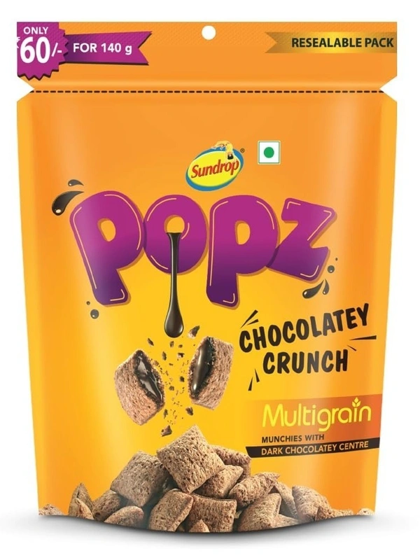 Sundrop Popz Multigrain Chocolatey Crunch, 140g
