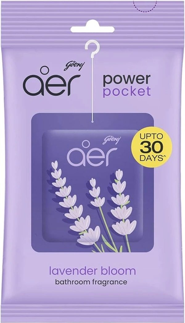 Godrej Aer Bathroom Fragrance Power Pocket Lavender Bloom Pouch, 10g