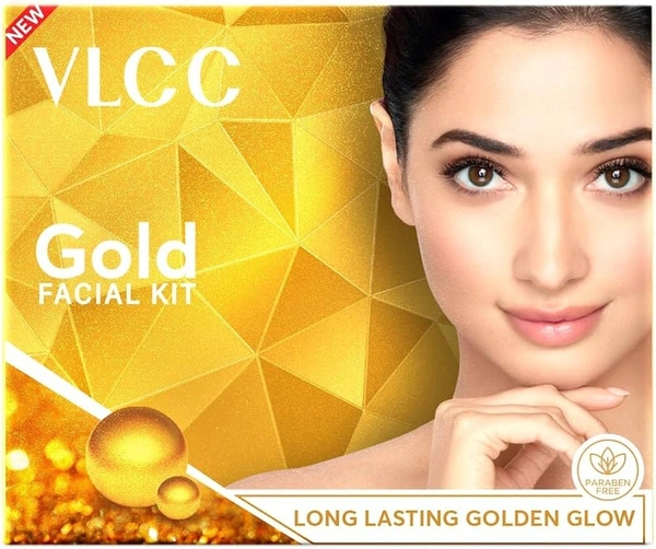 VLCC Gold Facial Kit For Luminous & Radiant Complexion, 60g
