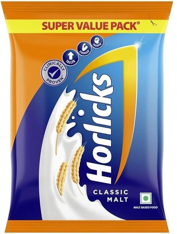 Horlicks Health & Nutrition Drink Pouch, 500g