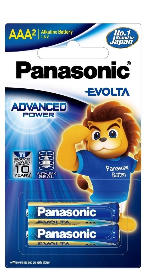 Panasonic Evolta AA Alkaline Battery, 2 pcs