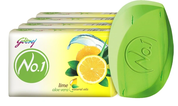 Godrej No.1 Lime& Aloevera (Pack of 4), 400g