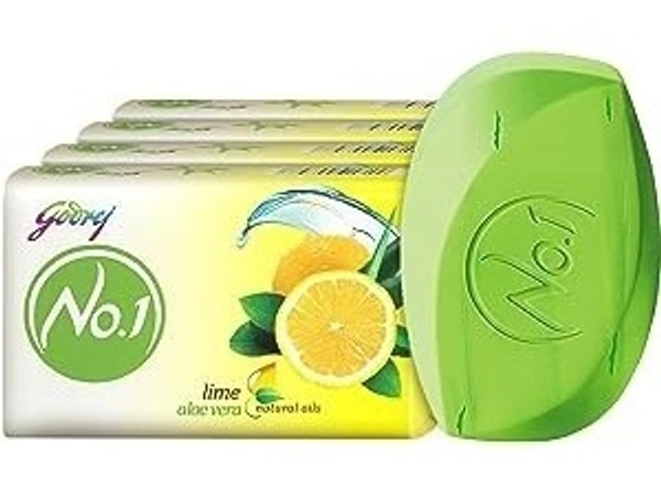 Godrej No.1 Bathing Soap Lime& Aloe Vera Pack of 4X53g, 212g