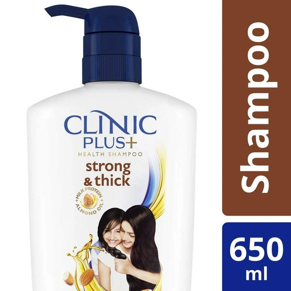 Clinic Plus Thick Health Shampoo With Almond Oil Strong, 650ml