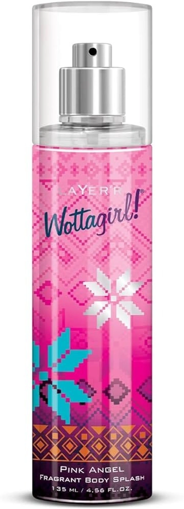 Layer'R Wottagirl Pink Angel Fragrant Body Splash, 135ml
