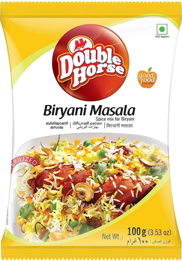 Double Horse Biriyani Masala Pouch, 100g