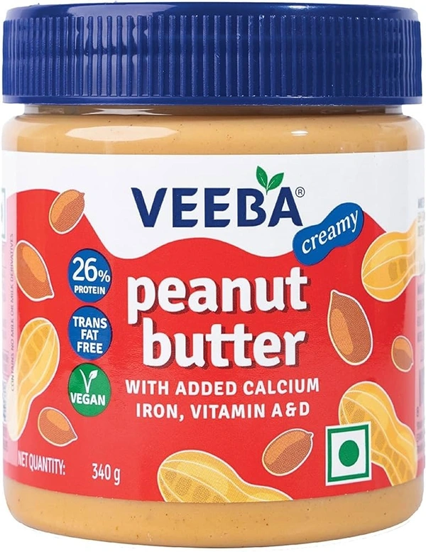Veeba Creamy Peanut Butter, 340g