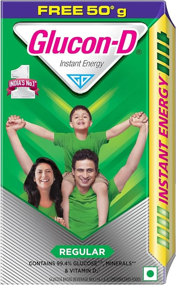 Glucon - D Regular Glucose Powder - Carton, 250g